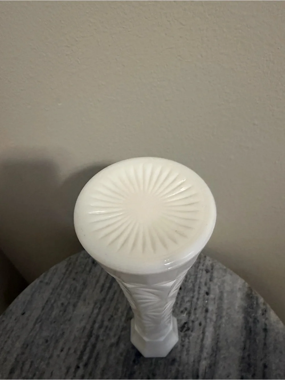 Vintage Hoosier White Milk Glass Bud Vase